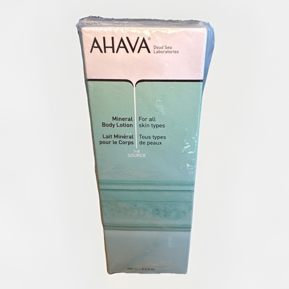 AHAVA Water Mineral Body Lotion 250ml/8.5oz, New Sealed Dead Sea Laboratories